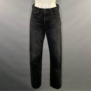 MOUSSY VINTAGE Size 24 Black Cotton Straight leg Jeans